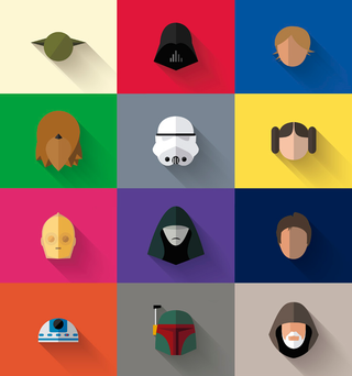 Illustration for article titled Check out these cool minimalist Star Wars portraits